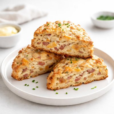 Image of Ham and Cheddar Cream Scones
