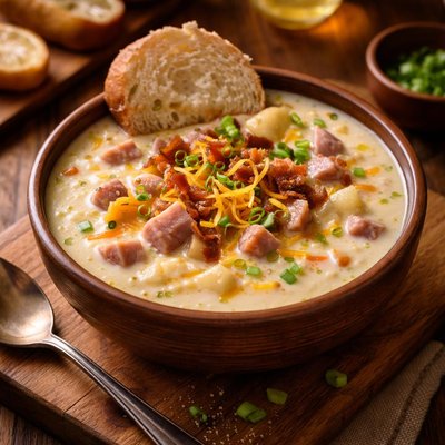 Image of Ham and Cheddar Soup