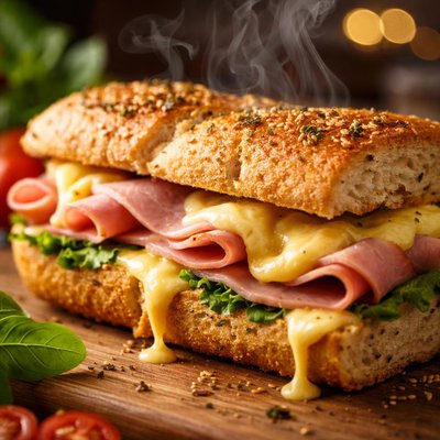 Image of Ham and Cheese Baguette