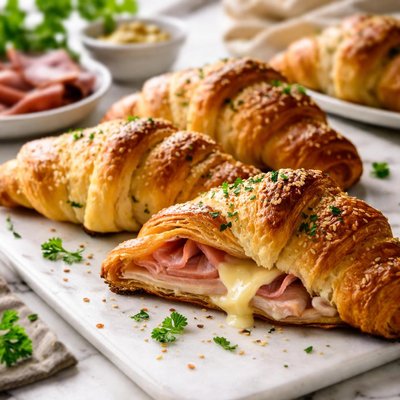 Image of Ham and Cheese Croissants Just Like Sara Lee Copycat