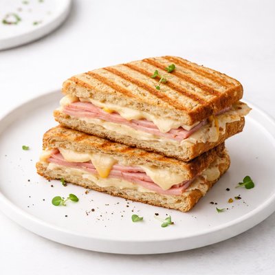 Image of Vegetarian Ham and Cheese Panini