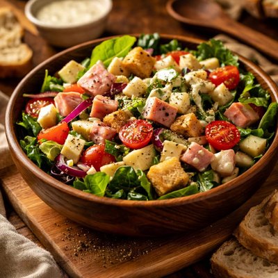 Image of Vegan Ham and Cheese Salad