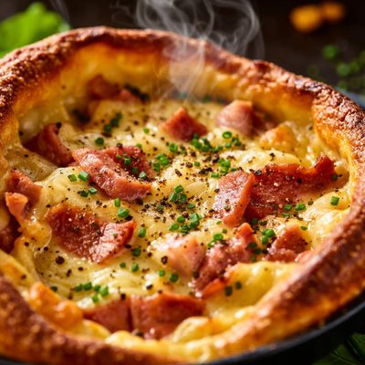 Image of Ham and Cheese Savory Dutch Baby