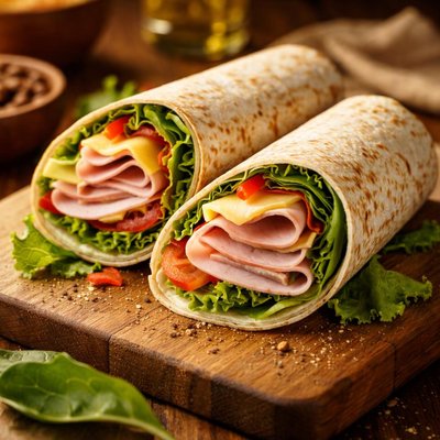 Image of Ham and Cheese Wrap