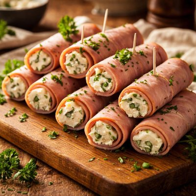 Image of Ham and Cream Cheese Roll Ups