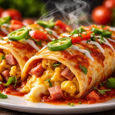 Image of Ham and Egg Enchiladas