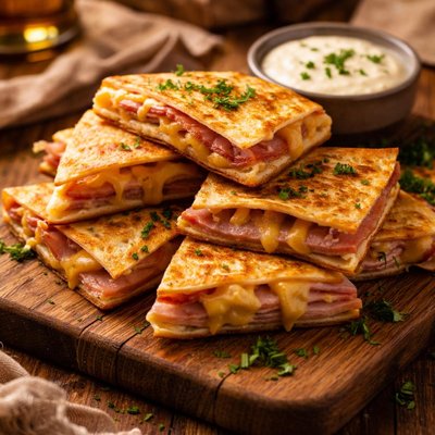 Image of Ham and Gouda Quesadilla Snacks