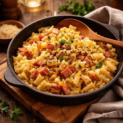 Image of Ham and Noodles Schinkenfleckerln