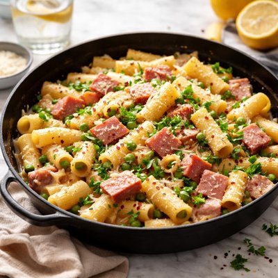 Image of Ham and Pasta Skillet