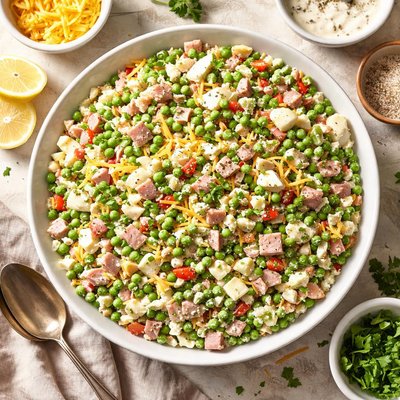 Image of Ham and Pea Salad