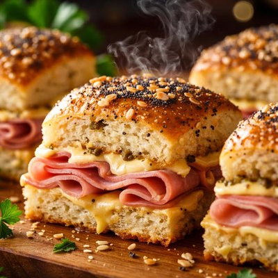 Image of Ham and Poppy Seed Sandwich Bites