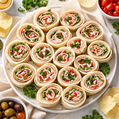 Image of Ham and Provolone Pinwheels