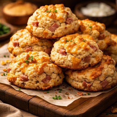 Image of Ham and Sharp Cheddar Biscuits
