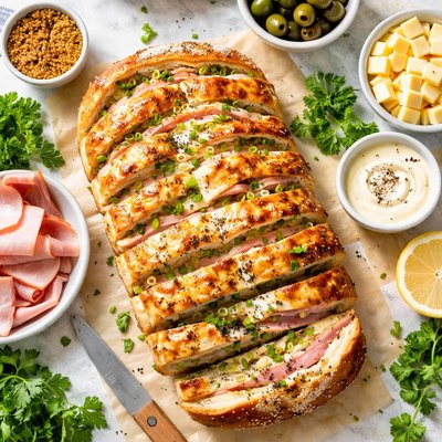 Image of Ham and Swiss Picnic Bread