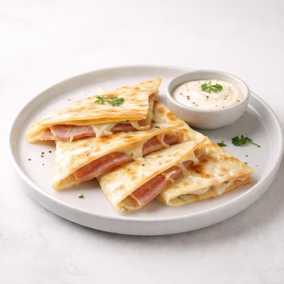 Image of Ham and Swiss Quesadilla