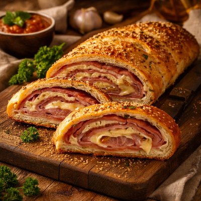 Image of Ham and Swiss Stromboli