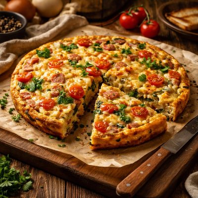Image of Ham and Vegetable Frittata