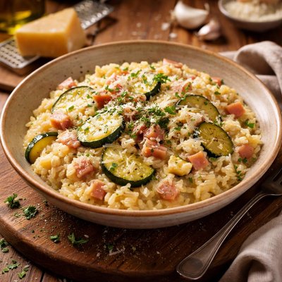 Image of Ham and Zucchini Risotto