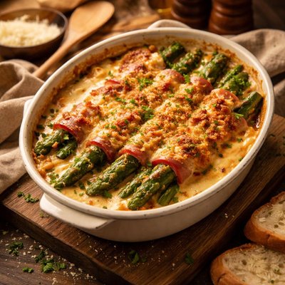 Image of Ham Asparagus Gratin
