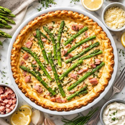 Image of Ham Asparagus Pie