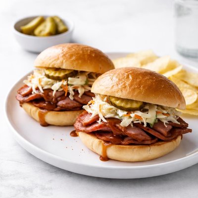 Image of Ham Barbecue Sandwiches Pittsburgh Style