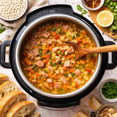 Image of Ham Bean Soup Pressure Cooker