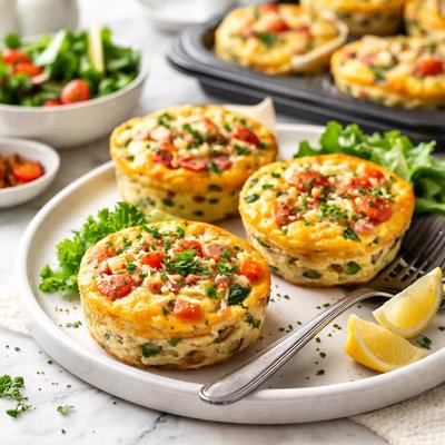 Image of Ham Cheese and Veggie Frittatas