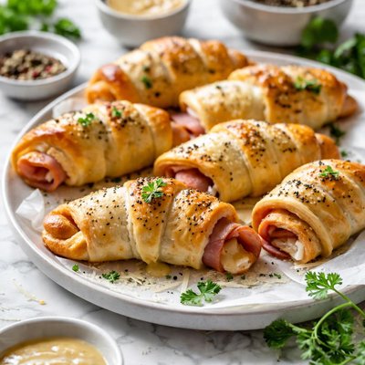 Image of Ham Cheese Crescent Roll Ups