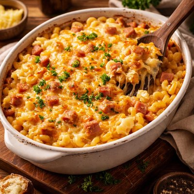 Image of Ham Cheese Macaroni Bake