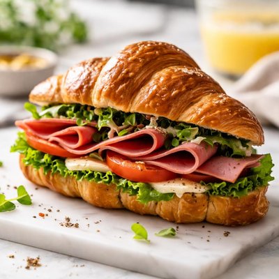 Image of Croissant de jamón saludable para el corazón