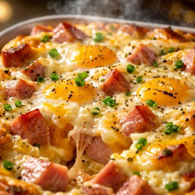 Image of Ham Egg and Cheese Breakfast Bake