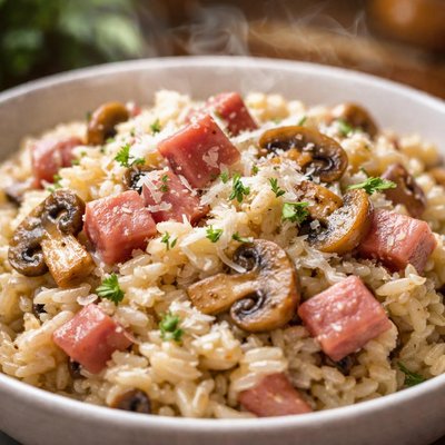 Image of Ham Mushroom Risotto