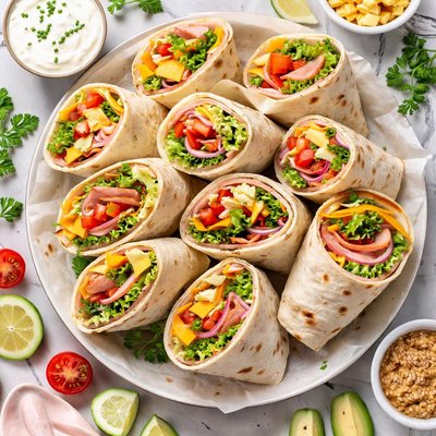 Image of Ham N Cheese Tortillas