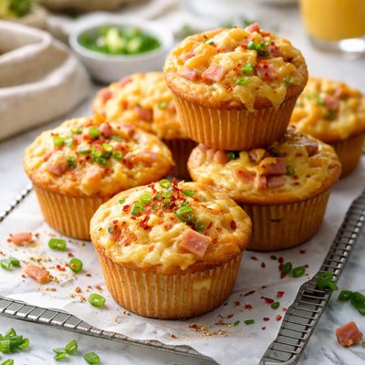 Image of Ham or Sausage Cheese Muffins