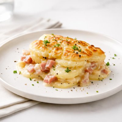 Image of Ham Potatoes Au Gratin