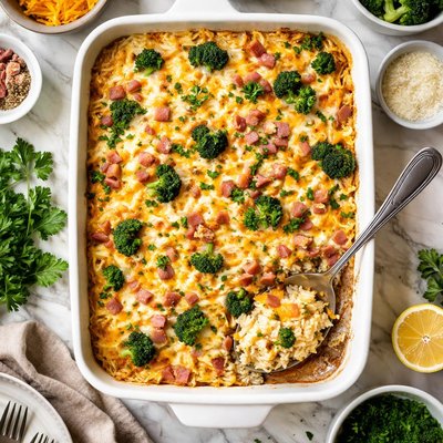 Image of Ham Rice Cheese Casserole
