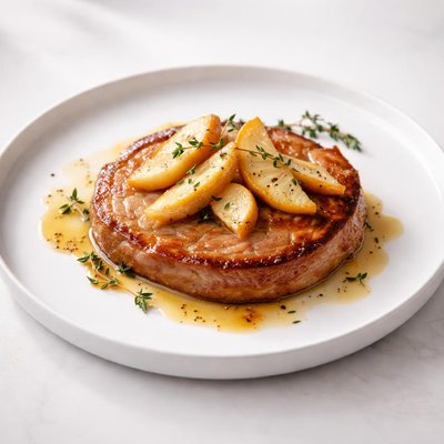 Image of Ham Steak with Apples