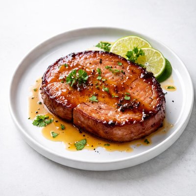 Image of Ham Steak with Brown Sugar and Lime Glaze