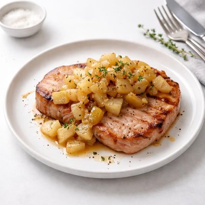 Image of Ham Steak with Pear Topping