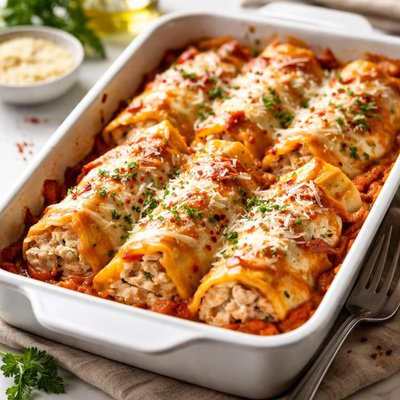 Image of Ham Stuffed Manicotti Oamc