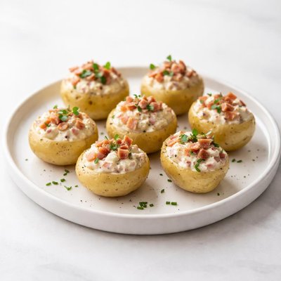 Image of Ham Stuffed New Potatoes