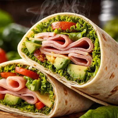 Image of Ham Swiss Avocado Wrap