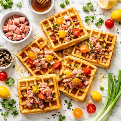 Image of Ham Waffles