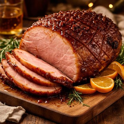 Image of Ham with Bourbon Glaze