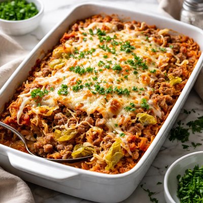 Image of Hamburger Cabbage Casserole