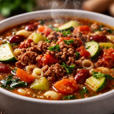 Image of Hamburger Minestrone Soup South Beach Diet