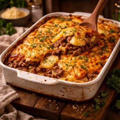 Image of Hamburger Potato Cheese Casserole