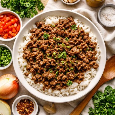 Image of Hamburger Rice and Gravy