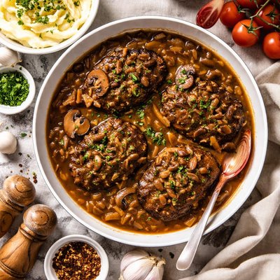 Image of Hamburger Steak and Gravy My Way