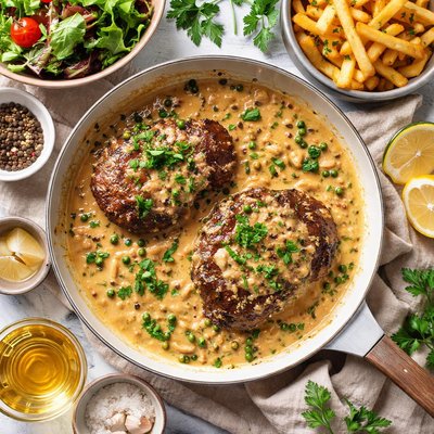 Image of Hamburger Steak Hache Au Poivre